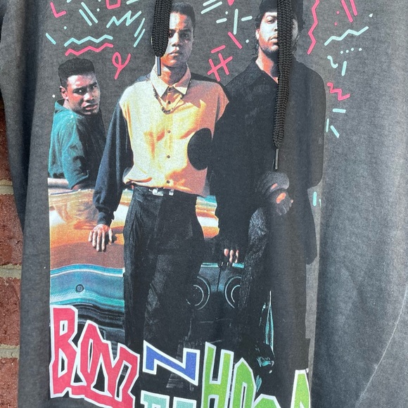 Black Boyz N The Hood Hoodie Tee Size Small - Picture 2 of 7